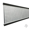 Aluminium lamel deco "Modular" 2x206x1793mm incl. aluminium-antraciet regels in krimpfolie bc
