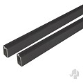 Aluminium regel "Mix&Match" 20x25x1800mm antraciet 2 stuks