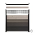 Aluminium lamel "Mix&Match" 20x141x1800mm antraciet 2 stuks