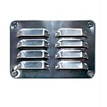 Ventilatierooster t.b.v. blokhut, per 2 stuks.
