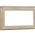 Douglas vast raam met melkglas. 72x40 cm, groen geïmpregneerd.