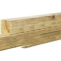 Grenen geschaafde paal 8,8x8,8x400 cm, zonder diamantkop, groen geïmpregneerd.