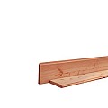 Douglas geschaafd blokhutprofiel 2,8x19,5x500 cm, groen geïmpregneerd.