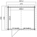 Blokhut Nina 275x230