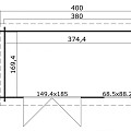 Blokhut Amira 380x175