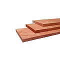 Douglas fijnbezaagde plank 2,2x20,0x400 cm, groen geïmpregneerd.