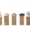 Paalornament peer op plaat 8 x 8 cm hout.