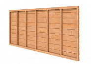 Douglas achterwand kapschuur Comfort enkelzijdig Zweeds rabat, onbehandeld.