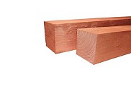 Douglas geschaafde paal. 19x19x300 cm onbehandeld