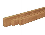 Douglas geschaafde regel 4,5x4,5x300 cm, groen geïmpregneerd.