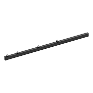 Hillfence metalen paal, inclusief aansluitingset en afdekkap, 6 x 4 x 160 cm, zwart