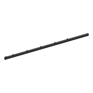 Hillfence metalen hoekpaal, inclusief aansluitingset en afdekkap, 6 x 6 x 240 cm, zwart