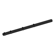 Hillfence metalen hoekpaal, inclusief aansluitingset en afdekkap, 6 x 6 x 160 cm, zwart