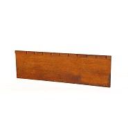 Kantopsluiting Single flex 300x27.7 cm cortenstaal