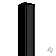 Linea Fence Aluminium paal met houten kern 6.8x6.8x272 zwart gepoedercoat