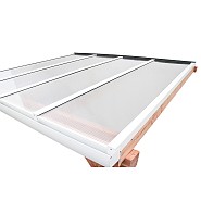 Pext Polycarbonaat Dakpakket - 3060x3000 muuraanbouw - antraciet - excl. glas