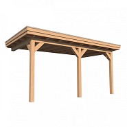 Pext Terrasoverkapping - 6560x2500 muuraanbouw Klassiek - douglas