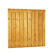Grenen geschaafd plankenscherm 21-planks 13 mm, 180 x 180 cm, verticaal recht, groen geïmpregneerd o