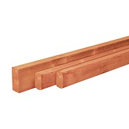 Douglas geschaafde regel 4,5x4,5x300 cm, onbehandeld.