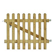Excellent poort recht 100x80 cm inclusief klinkset.