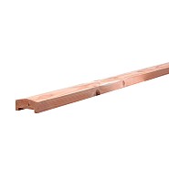 Douglas geschaafde afdekkap met sponning (6,1x1 cm) 4,2x8,5x180 cm, onbehandeld. 