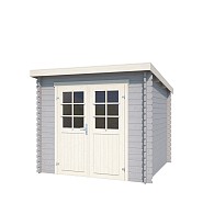 Blokhut Indi 230x230 Platinum Grey-wit