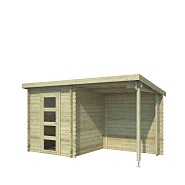 Blokhut Jelle 370x175  geïmpregneerd (olijfgroen)