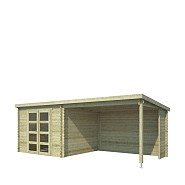 Blokhut Manuel  600x275 geïmpregneerd (olijfgroen)