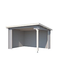 Blokhut Lara  380x275 Platinum Grey