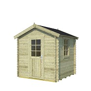 Blokhut Wels 200x200 Olijfgroen Geïmpregneerd