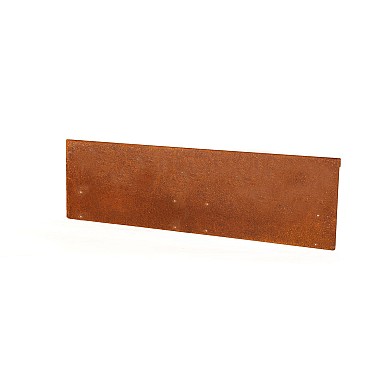 Kantopsluiting Single 300x16.5 cm cortenstaal