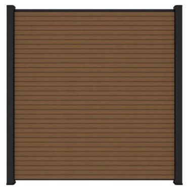 Newtechwood co-extrusie composiet scherm triple, 180x180 cm, teak.