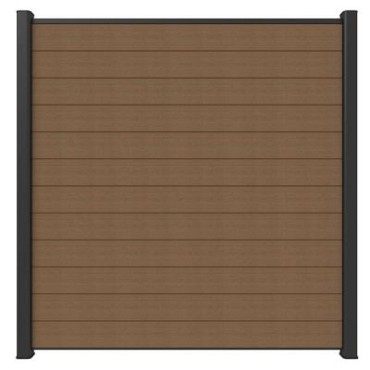 Newtechwood co-extrusie composiet scherm, 180x180 cm, teak.