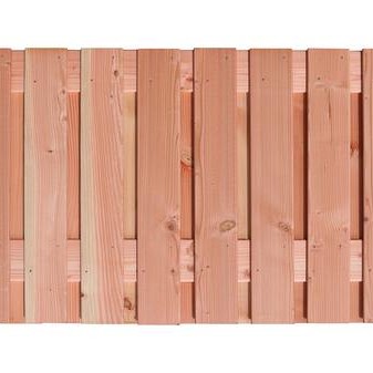 Douglas geschaafd plankenscherm 21-planks 16 mm, 180 x 90 cm t.b.v. betonsysteem, onbehandeld.