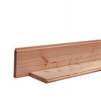 Douglasgeschaafd  blokhutprofiel 2,8x19,5x224 onbehandeld
