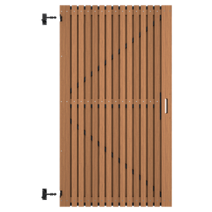 Thermovision Ayous geschaafd latten deur op verstelbaar frame. verticaal. 178x99 cm
