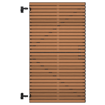 Thermovision Ayous geschaafd latten deur op verstelbaar frame. horizontaal. 178x99 cm