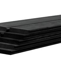 Betowood scherm douglas inclusief afdekkap 187x224 cm, zwart geïmpregneerd.
