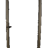Verstelbaar stalen poortframe 98.5x190 cm inclusief kokerprofiel en slot en beslagset. zwart gepoedercoat