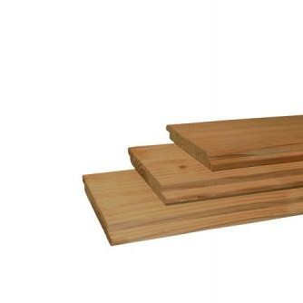 Douglas geschaafd halfhouts rabat 4xvelling 1,8x19,5x500 cm, groen geïmpregneerd.