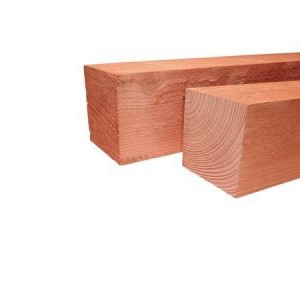 Douglas geschaafde paal. 19x19x500 cm onbehandeld
