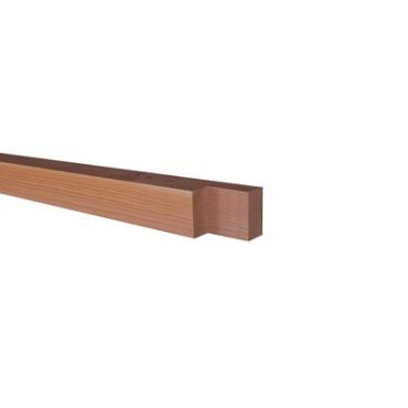 Douglas fijnbezaagde tussenstaander met inkeping t.b.v. zelfbouw 15x15x240 cm, onbehandeld.