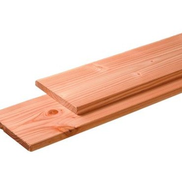 Douglas plank 1 zijde geschaafd. 1 zijde fijnbezaagd 2.8x24.5x500 cm onbehandeld