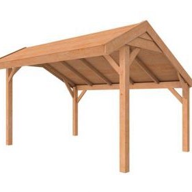 Douglasvision kapschuur Comfort 400x250 cm, onbehandeld.