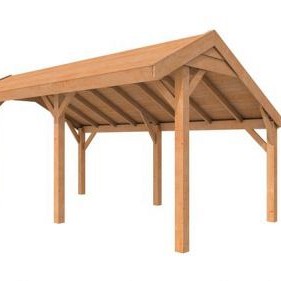 Douglasvision kapschuur Comfort 500x250 cm, onbehandeld.