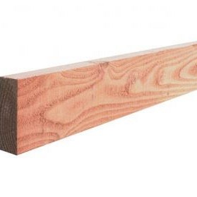 Douglas fijnbezaagde gording 5.0x10.0x300 cm onbehandeld