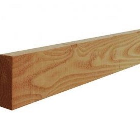 Douglas fijnbezaagde gording 5,0x15,0x400 cm, groen geïmpregneerd.