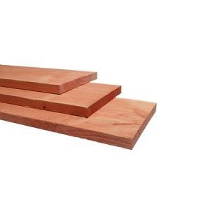 Douglas fijnbezaagde plank 3,2x20x500 cm, onbehandeld.