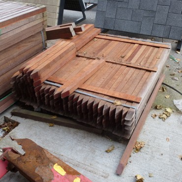 piket 40x40x60  hout ruw