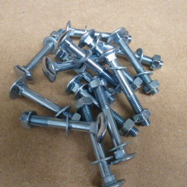 Slotbout M8X150  verzinkt per stuk